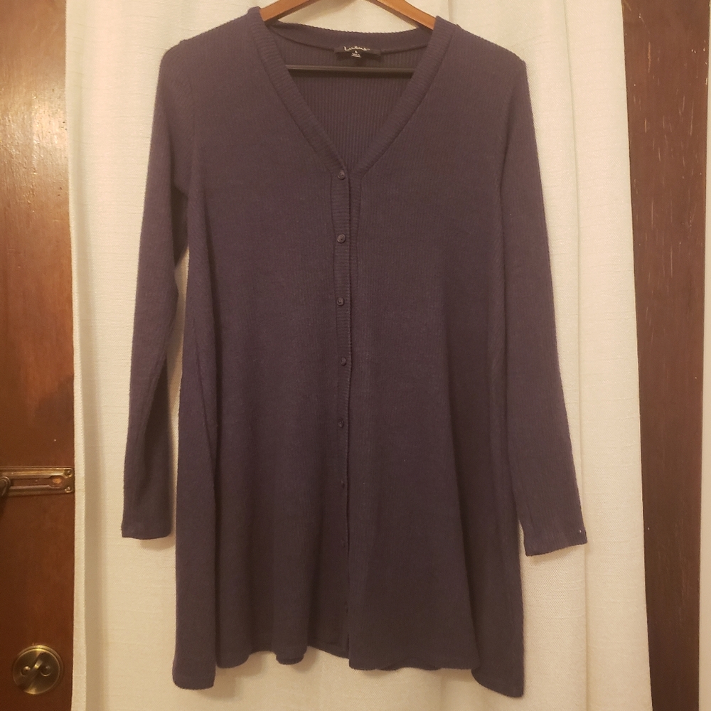 Cottagecore long pullover sweater dress w/ buttons Lulu's size S long sleeved